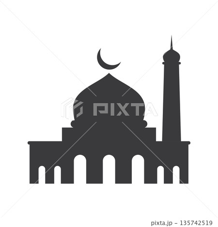 Mosque Islamic logo icon 135742519