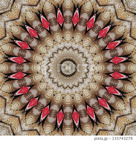 This mixed embroidery style combines traditional needlework from India, Pakistan, Turkey, Iran, and Africa, blending intricate stitches and cultural motifs into a unified textile design. 135743279