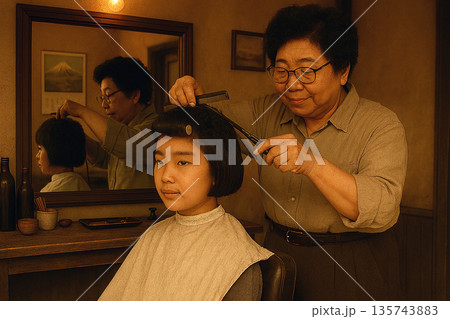 昭和の床屋さん 135743883