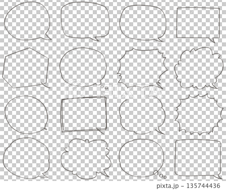 手繪簡易對話框 手繪簡易對話框 135744436