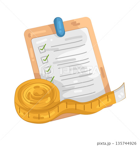 Illustration of diet plan Illustration of diet plan 135744926