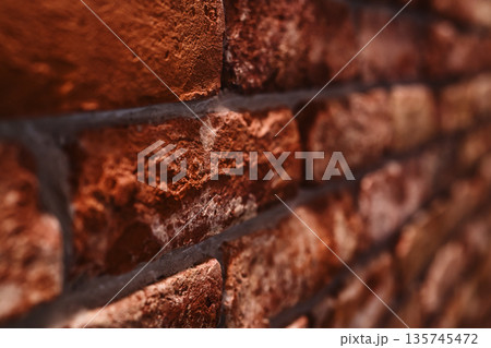 Old brick wall closeup photo Old brick wall closeup photo 135745472