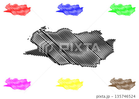 Goes city and municipality (Kingdom of the Netherlands, Holland, Zeeland or Zealand province) map vector illustration, scribble sketch map Goes city and municipality (Kingdom of the Netherlands, Holland, Zeeland or Zealand province) map vector illustration, scribble sketch map 135746524