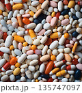 Colorful Pharmaceutical Pills and Capsules A Variety of Medication for Health and Wellness 135747097