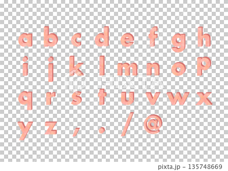 大理石紋3D字母套裝(小寫) 大理石紋3D字母套裝(小寫) 135748669