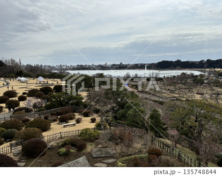 偕楽園と千波湖 偕楽園と千波湖 135748844