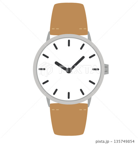 シンプルな腕時計のイラスト 135749854