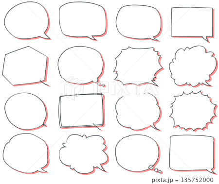 手描き吹き出し 135752000