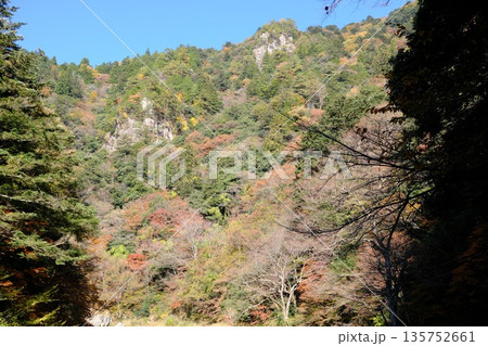 三段峡岩山の景色 三段峡岩山の景色 135752661