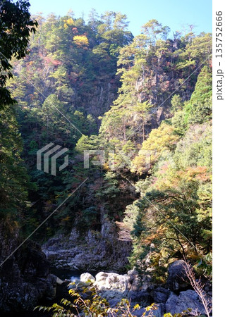 三段峡岩山の景色 三段峡岩山の景色 135752666