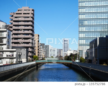 橋から見る都市風景｜木場 135752786