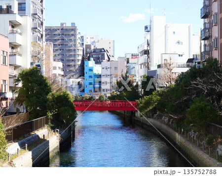 赤い橋のある風景|木場 赤い橋のある風景|木場 135752788