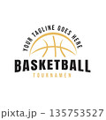 Elegant Gold Basketball Tournament Logo 135753527
