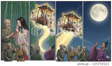 月に帰る、かぐや姫 135754521