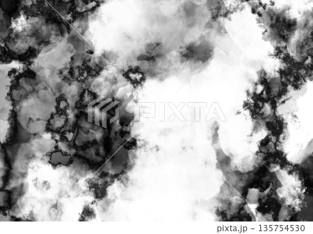 抽象的　水墨画　背景素材 135754530