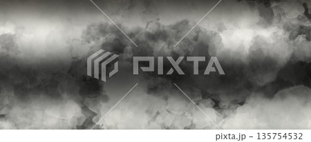 抽象的　水墨画　背景素材 135754532