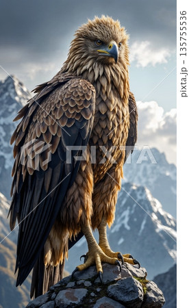 It is a large bird of prey, one of the most famous in the Northern Hemisphere It is a large bird of prey, one of the most famous in the Northern Hemisphere 135755536