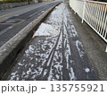 日陰の残雪　歩道 135755921