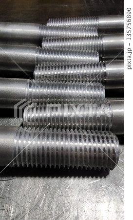 Metric threaded bolts set. Mechanical engineering. Finished products. Metric threaded bolts set. Mechanical engineering. Finished products. 135756890