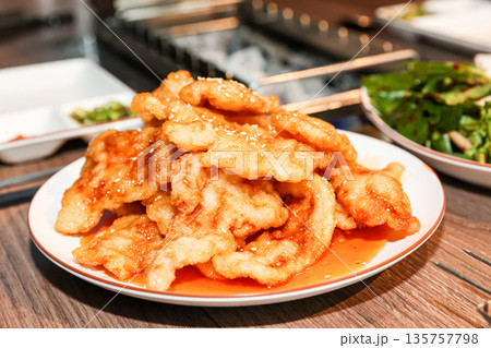 Chinese food. Guo Bao Rou (sweet and sour pork) Chinese food. Guo Bao Rou (sweet and sour pork) 135757798