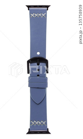 leather straps for smart watches, on a white background 135758939