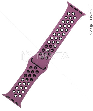 silicone strap for smart watches, on a white background in isolation, collage 135758985
