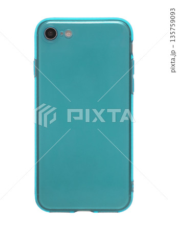 silicone case for phone, isolated on white background 135759093