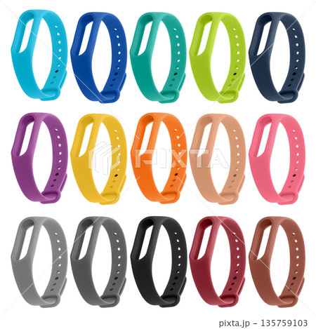 Strap for a fitness bracelet, silicone straps of different colors 135759103