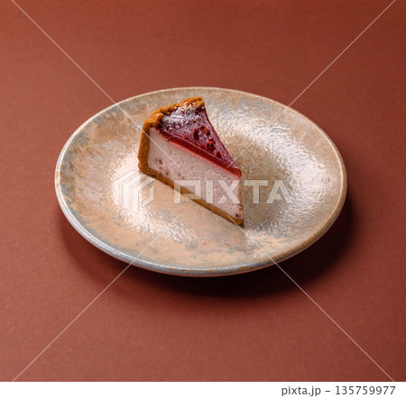 Strawberry cheesecake, a slice of sweet pie, a classic cheesecake dessert. Strawberry cheesecake Strawberry cheesecake, a slice of sweet pie, a classic cheesecake dessert. Strawberry cheesecake 135759977
