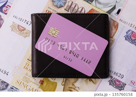 A credit card for contactless cashless payments via a terminal or online. A credit card 135760158