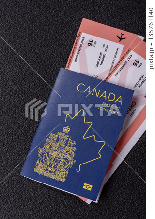 Canada passport, Canadian visa for international travel and vacation. Canadian passport 135761140