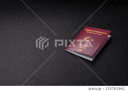 Turkey passport, turkish visa for international travel and vacation. Turkish passport 135761942