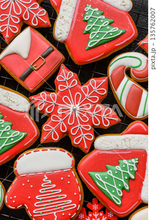 Gingerbread, Christmas cookies, and ornamental holiday baked goods. Christmas gingerbread 135762007