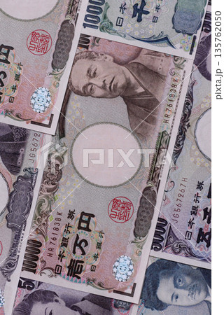 Japan, Japanese yen paper banknotes, money for business. Japanese yen 135762050