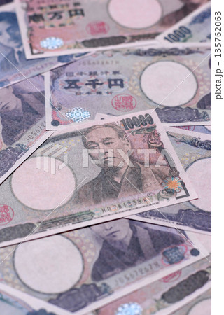 Japan, Japanese yen paper banknotes, money for business. Japanese yen 135762063