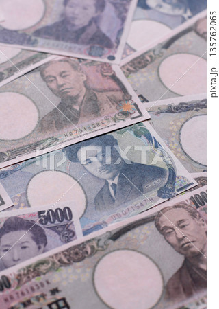 Japan, Japanese yen paper banknotes, money for business. Japanese yen 135762065