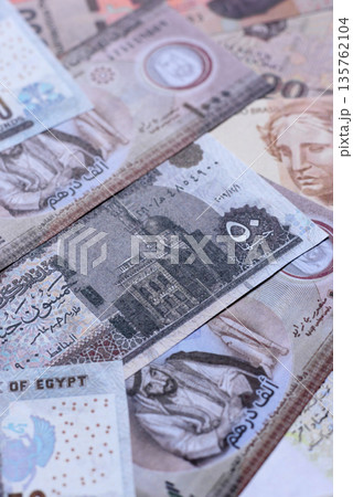 Money background, currency exchange, paper banknotes from different countries. Money cash currency 135762104