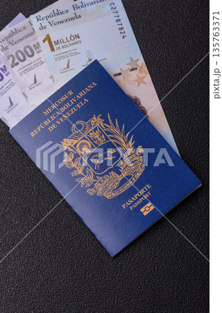 Venezuela passport, venezuelan visa for international travel and vacation. Venezuelan passport 135763371
