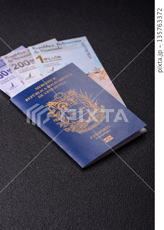 Venezuela passport, venezuelan visa for international travel and vacation. Venezuelan passport 135763372