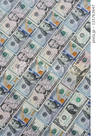 Cash, US dollar currency, financial and business flows. US dollar cash Cash, US dollar currency, financial and business flows. US dollar cash 135763647