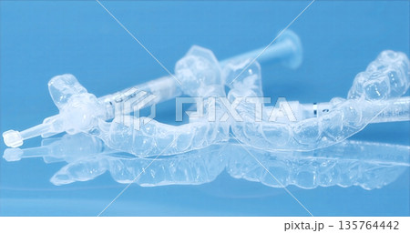Dental Technician Working With Laboratory Tools, Laboratory Scene Of Aligner Assembly And Inspection Dental Technician Working With Laboratory Tools, Laboratory Scene Of Aligner Assembly And Inspection 135764442