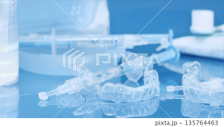 Clean Environment With Tools Arranged For Accurate Prosthetic Finishing And Quality Control Clean Environment With Tools Arranged For Accurate Prosthetic Finishing And Quality Control 135764463