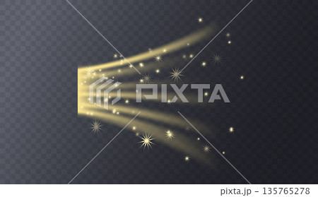 Gold swirl elements Gold swirl elements 135765278