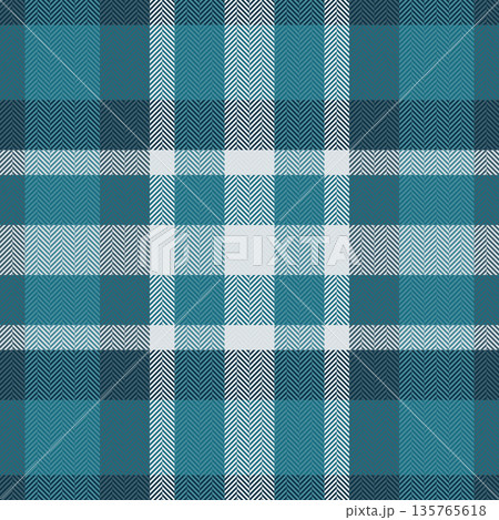 Quilt plaid background tartan, new year texture check fabric. Mixed textile seamless vector pattern in cyan and dark colors. Quilt plaid background tartan, new year texture check fabric. Mixed textile seamless vector pattern in cyan and dark colors. 135765618