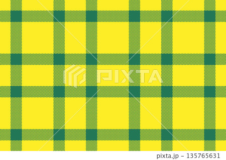 Coat pattern check vector, bathroom background seamless texture. Model fabric plaid textile tartan in yellow and mint colors. Coat pattern check vector, bathroom background seamless texture. Model fabric plaid textile tartan in yellow and mint colors. 135765631