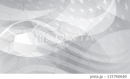 Soccer ball on USA background. Soccer ball on USA background. 135766680