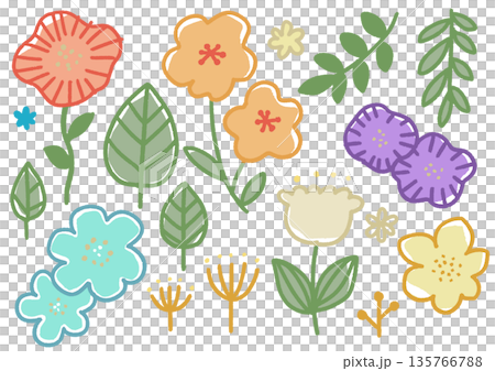 花卉插畫集 花卉插畫集 135766788