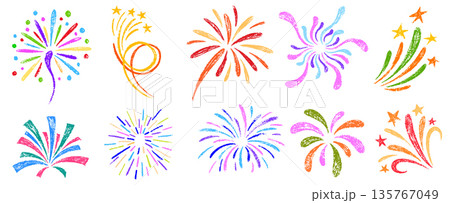 3198_fireworks_crayon 3198_fireworks_crayon 135767049