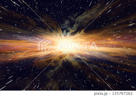 プレゼン用背景 ワープする宇宙空間のCG抽象背景(星が流線形) プレゼン用背景 ワープする宇宙空間のCG抽象背景(星が流線形) 135767262