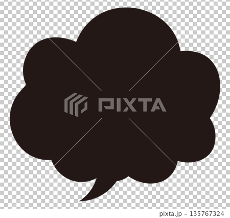 simple hand drawn speech bubble simple hand drawn speech bubble 135767324